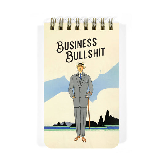 Business Bullshit Spiral Memo Notepad