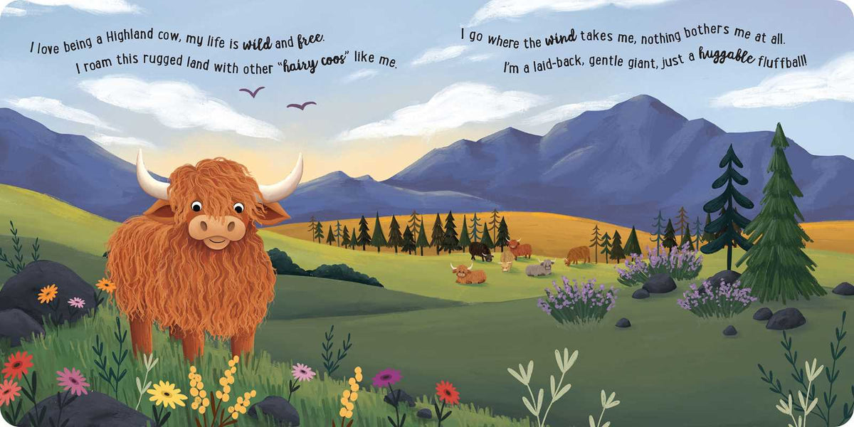 I Love Being a Highland Cow: Padded Board Book by Em Bruce
