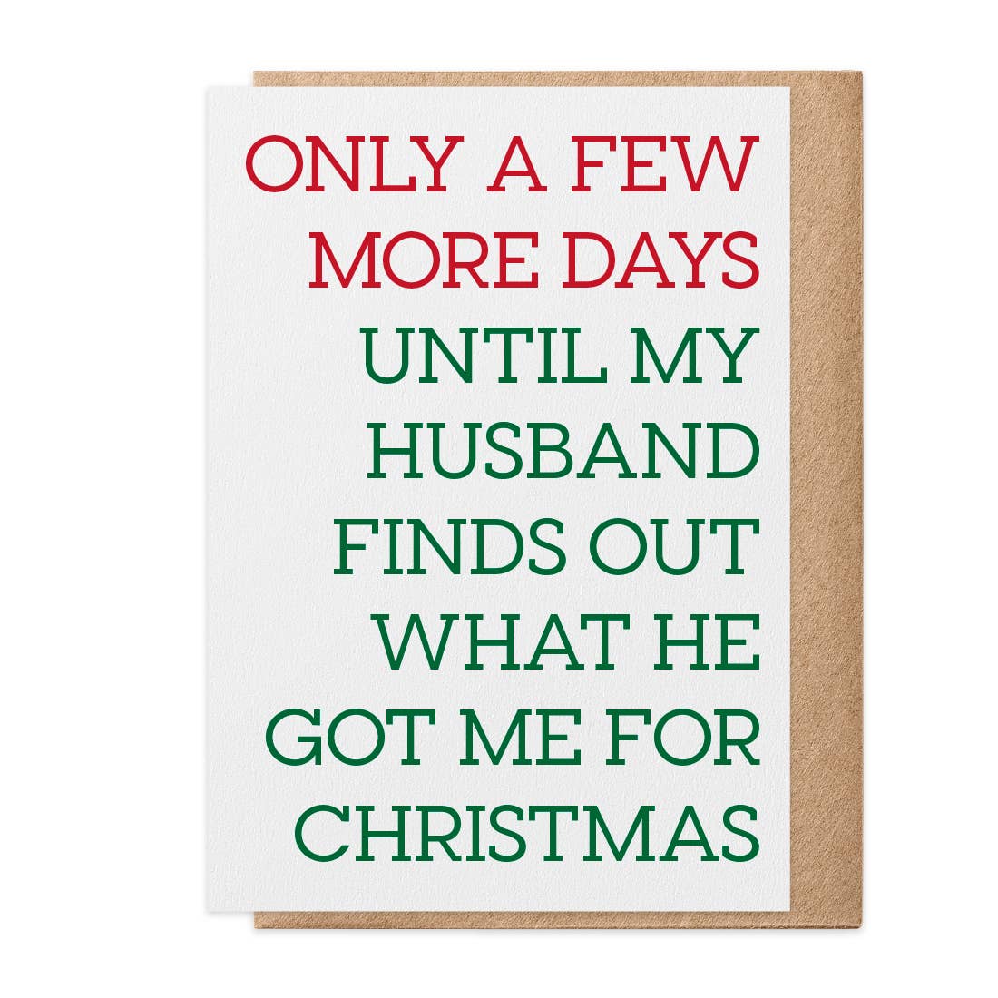 Husband Finds Out – Greeting Card (Christmas)