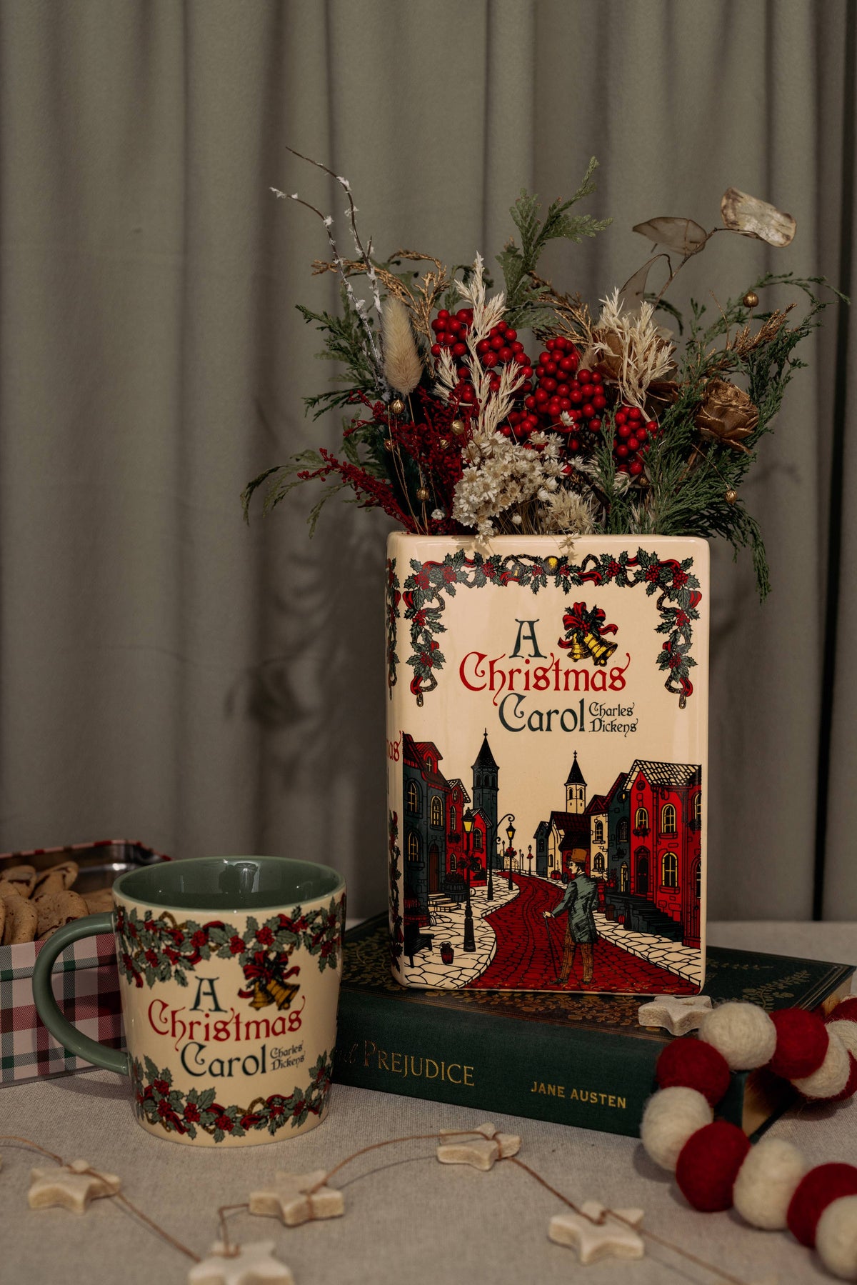 A Christmas Carol Book Vase