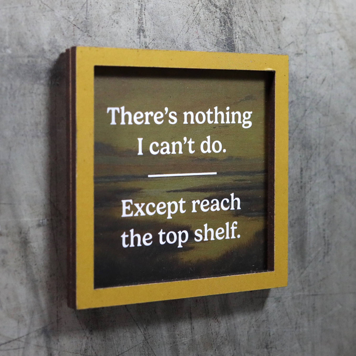 Reach the Top Shelf - Funny Wooden Magnet