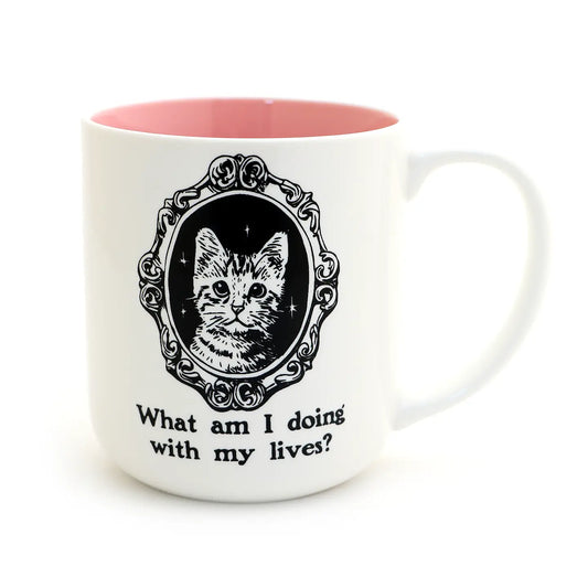 Cat: What am I Even Doing with my Lives? Mug