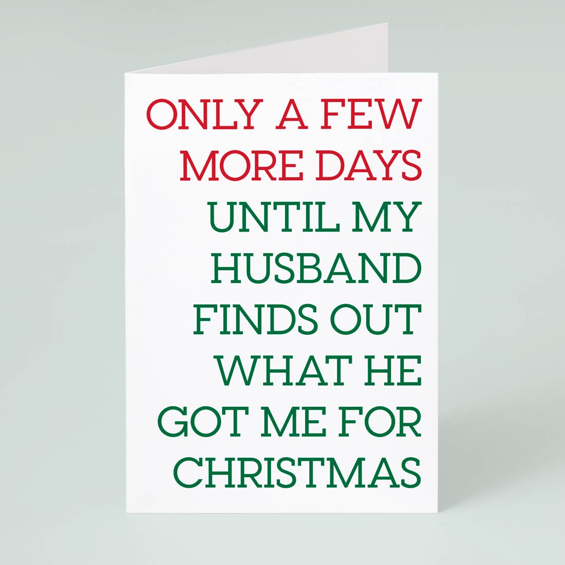 Husband Finds Out – Greeting Card (Christmas)