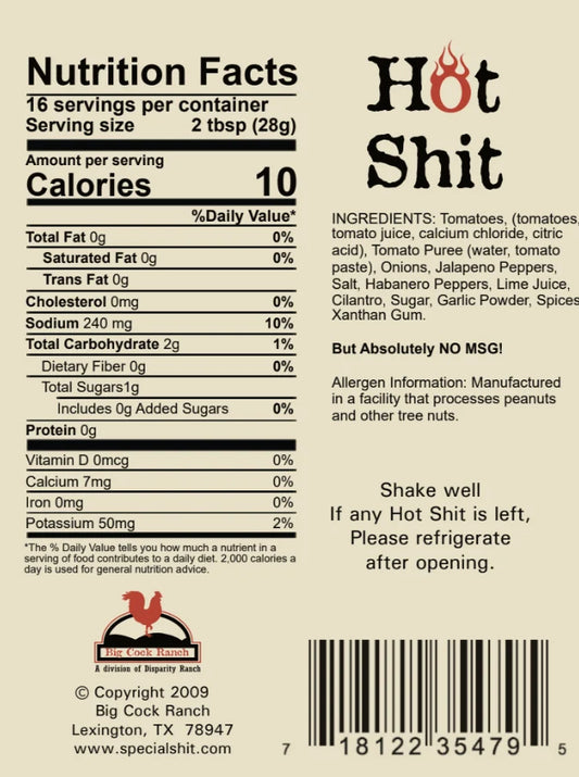 Hot Shit Salsa 14 oz