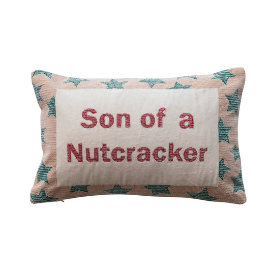 "Son Of A Nutcracker" Cotton & Velvet Embroidered