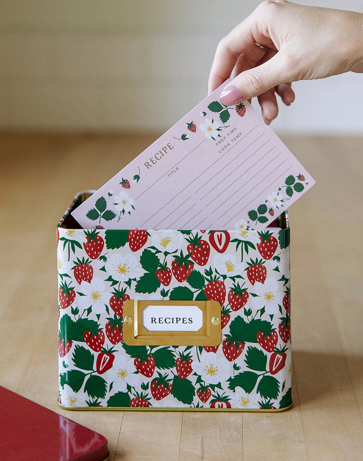 Strawberry Recipe Box