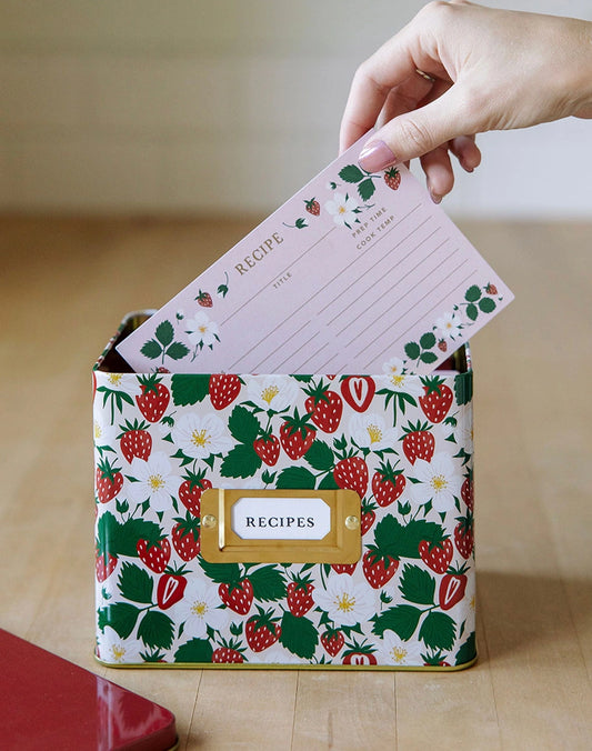 Strawberry Recipe Box