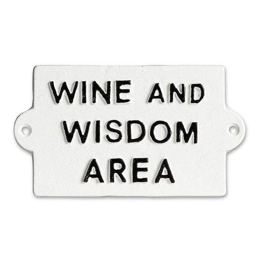 Wine and Wisdom Sign
